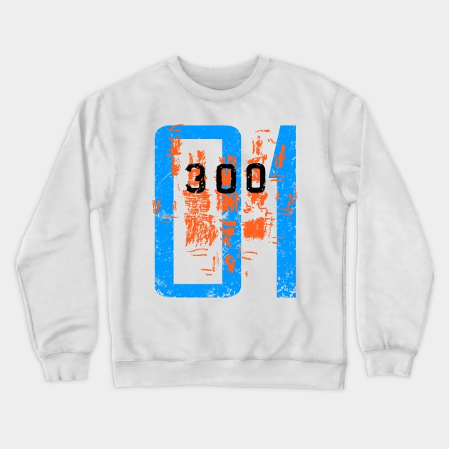 01 300 - Number Vintage Chiffre Design Crewneck Sweatshirt by Nikokosmos